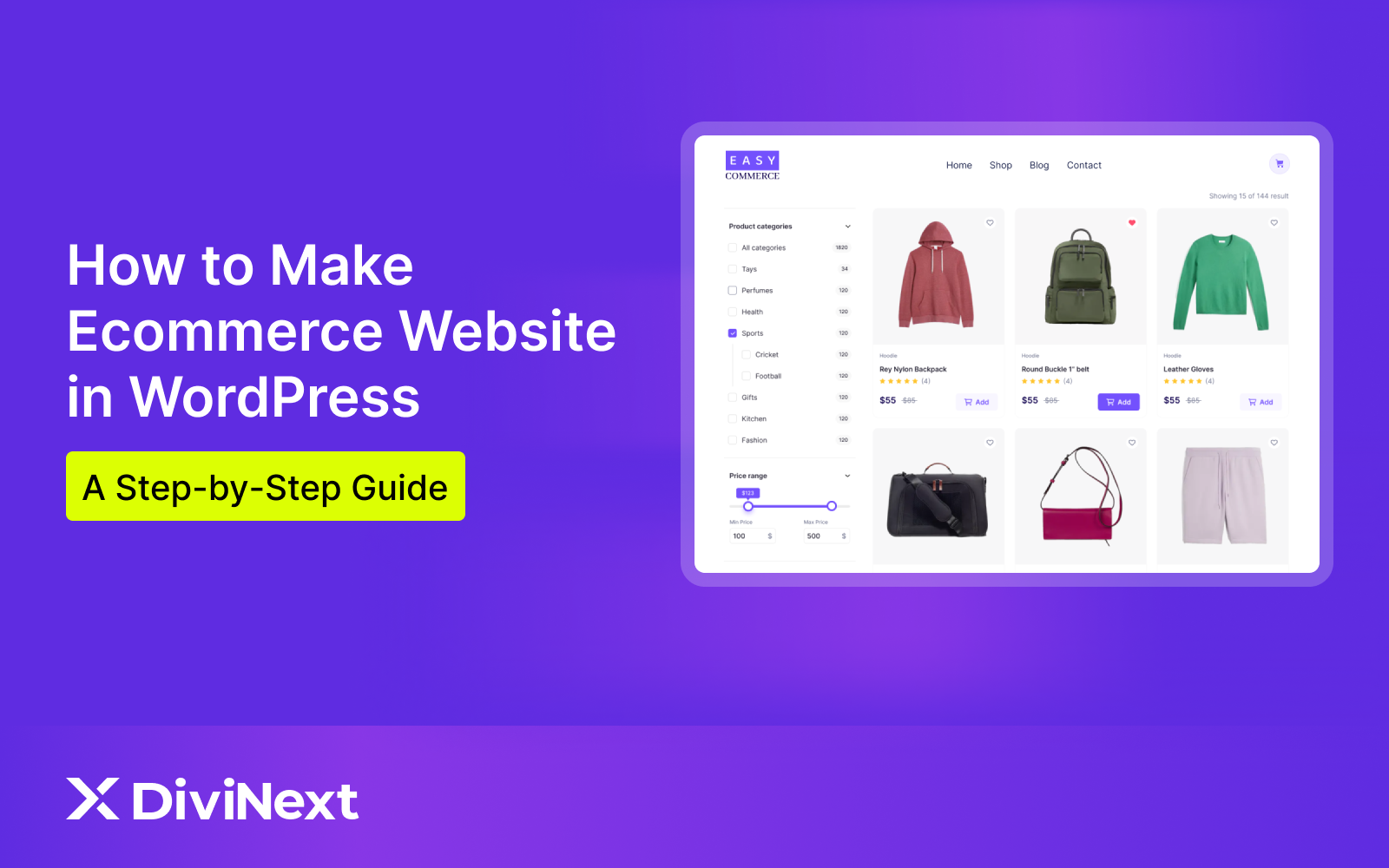Make Ecommerce Website in WordPress