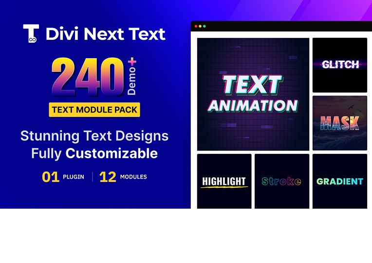 Divi Next Text